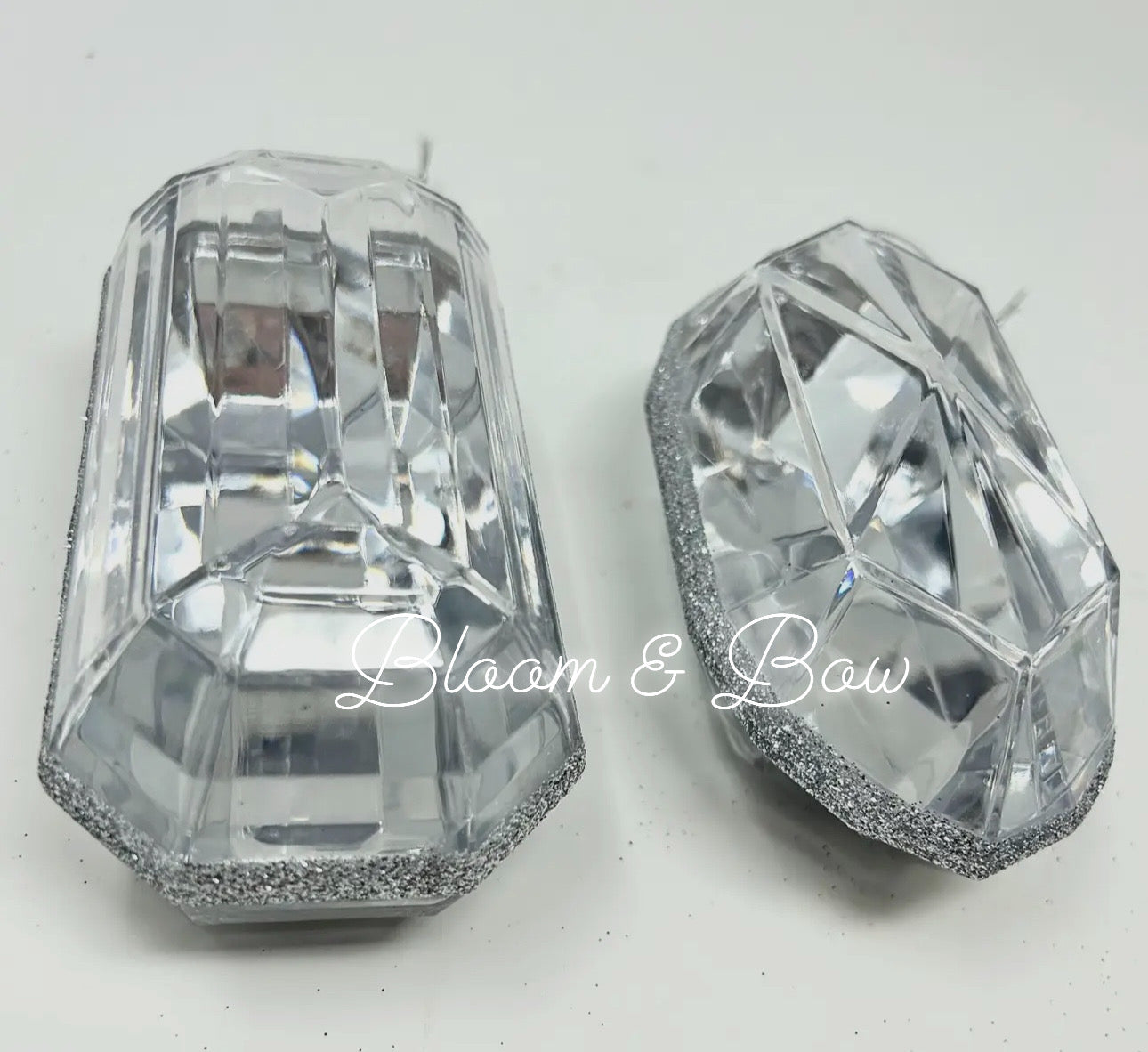 5” Silver/Clear 2 pack